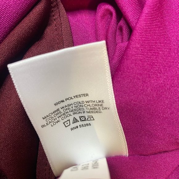 Express Burgundy and Magenta Halter Blouse - Picture 7 of 7